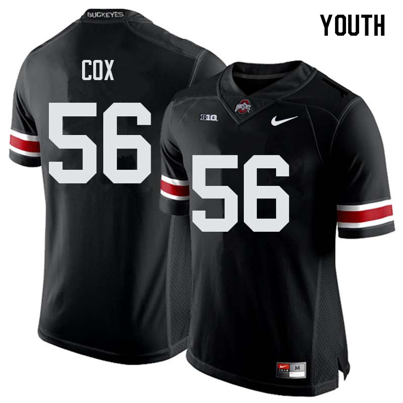 Youth #56 Aaron Cox Ohio State Buckeyes College Football Jerseys Sale-Black